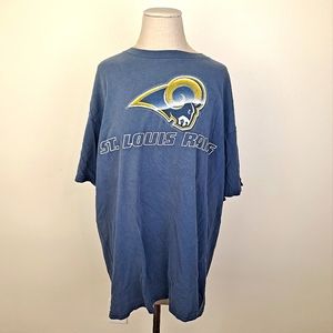 Y2K Blue St Louis Rams NFL Shirt by Logo Athletic